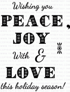 Peace, Love & Joy Mini Stamp Set