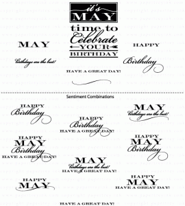 Birthday Classics: May Mini Stamp Set