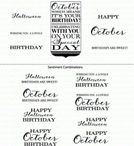 Birthday Classics: October Mini Stamp Set