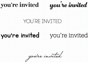 Keep It Simple:  You're Invited Mini Stamp Set