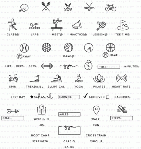 Moments Inked: Active Symbols Stamp Set