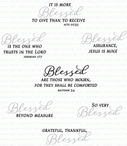 Inspired: Blessed Mini Stamp Set