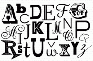 Alphabet Soup Stamp Set