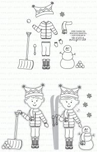 Dress Up Dolls: Winter Fun Mini Stamp Set