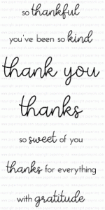 Papertrey Ink - Ways to Say: Thank You Mini Stamp Set