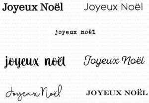 Keep It Simple: Joyeux Noel Mini Stamp Set