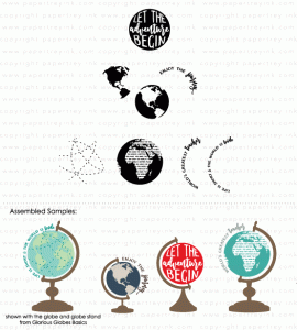 Glorious Globes: March Mini Stamp Set