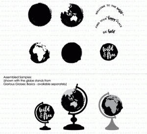 Glorious Globes: May Mini Stamp Set