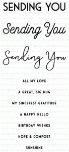 Sentiments Staples: Sending You Mini Stamp Set