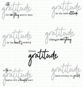 Words to Live By: Gratitude Mini Stamp Set