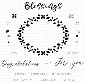 Frame It Out: Many Blessings Stamp Set