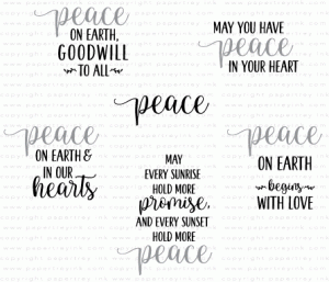 Words to Live By: Peace Mini Stamp Set