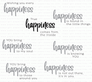 Words to Live By: Happiness Mini Stamp Set