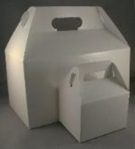 Small White Gable Box (5 per package)