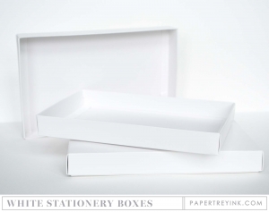 Basic White Stationery Box (2 per package)