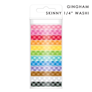 Gingham Skinny Washi