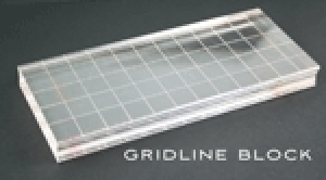 Gridline Acrylic Block - 2 1/2" X 6"