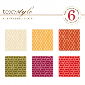 Distressed Dots Patterned Paper 8"X8" (36 sheets)
