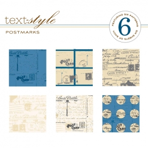 Postmarks Patterned Paper 8"X8" (36 sheets)