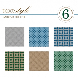 Argyle Socks Patterned Paper 8"X8" (36 sheets)