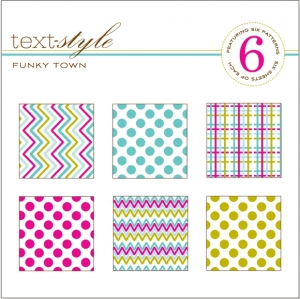 Funky Town Patterned Paper 8"X8" (36 sheets)