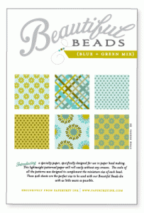 Beautiful Beads Blue & Green 4x6 Paper Pad