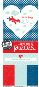 Love You to Pieces: Airplane Envelope Wraps paper pad