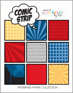Comic Strip Patterned Paper Pad