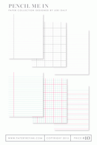 Pencil Me In Patterned Paper Pad 4 1/4" x 5 1/2" (36 sheets)