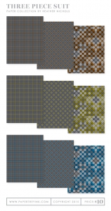 Three Piece Suit Paper Collection (36 sheets)