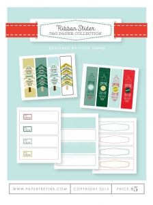 Ribbon Slider Tag Paper Collection (15 sheets)