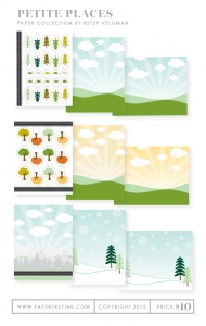Petite Places Patterned Paper Collection (36 sheets)