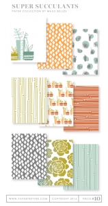 Super Succulents Patterned Paper Collection (36 sheets)