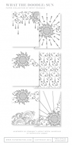 What the Doodle: Sun Coloring Sheets (18 sheets)
