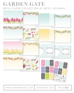 Garden Gate Patterned Paper Collection (32 sheets)