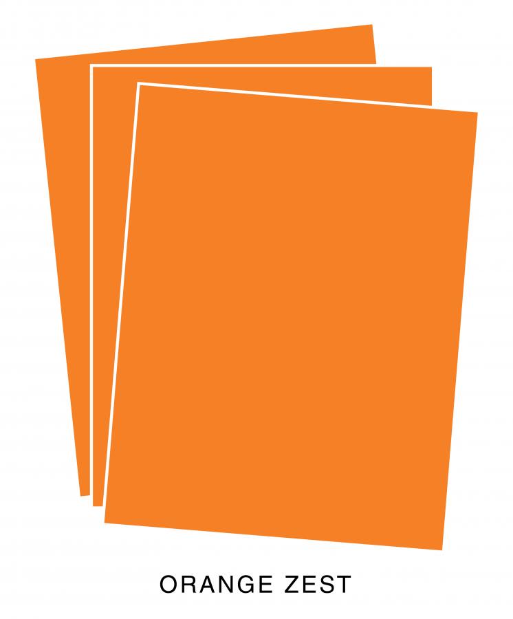 Colored Transparency Sheets - Orange Zest (6 sheets)