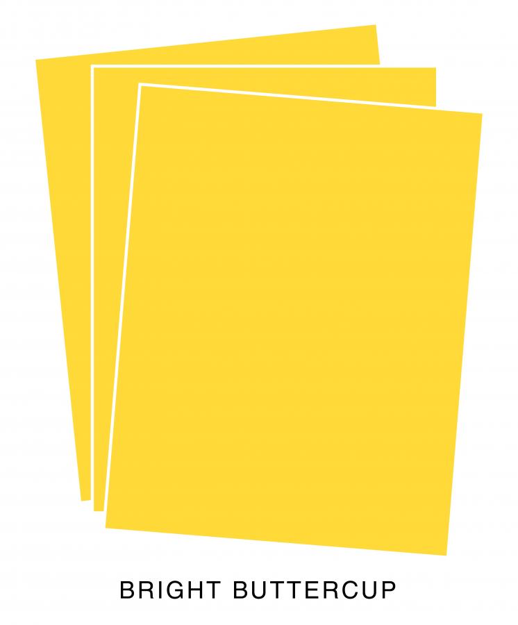 Perfect Match Bright Buttercup Premium Cardstock (12 Sheets)