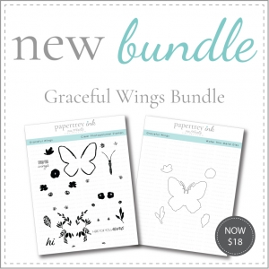 Graceful Wings Stamp Set + Die Bundle