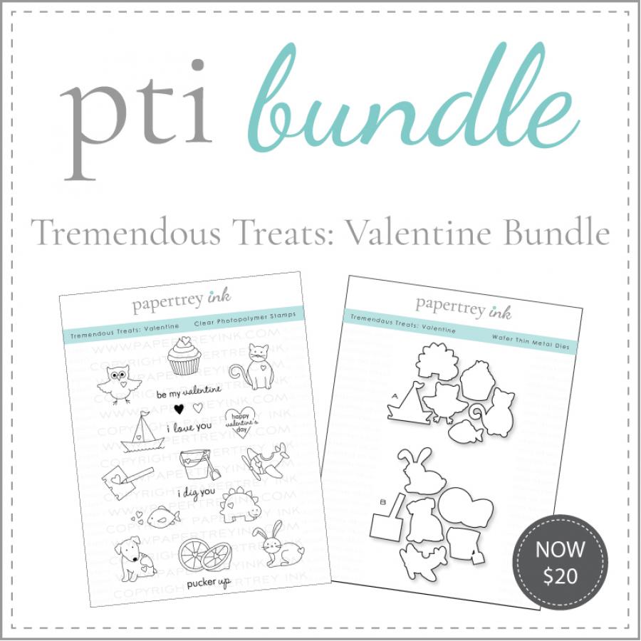 Tremendous Treats: Valentine Stamp Set + Die Bundle