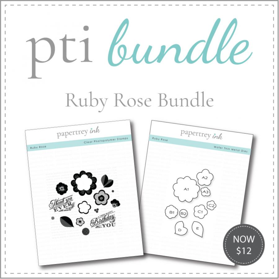 Ruby Rose Stamp Set + Die Bundle