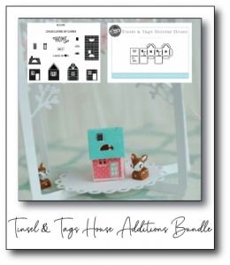 Tinsel & Tags House Additions Mini Stamp Set + Die Bundle