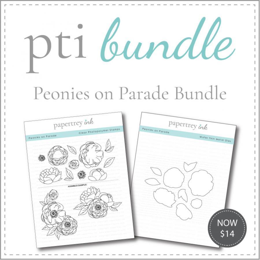 Peonies on Parade Stamp Set + Die Bundle