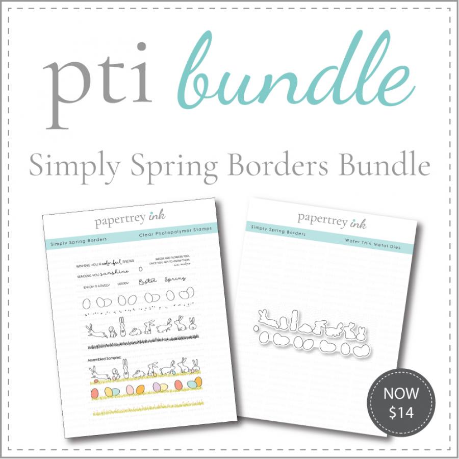 Simply Spring Borders Stamp Set + Die Bundle