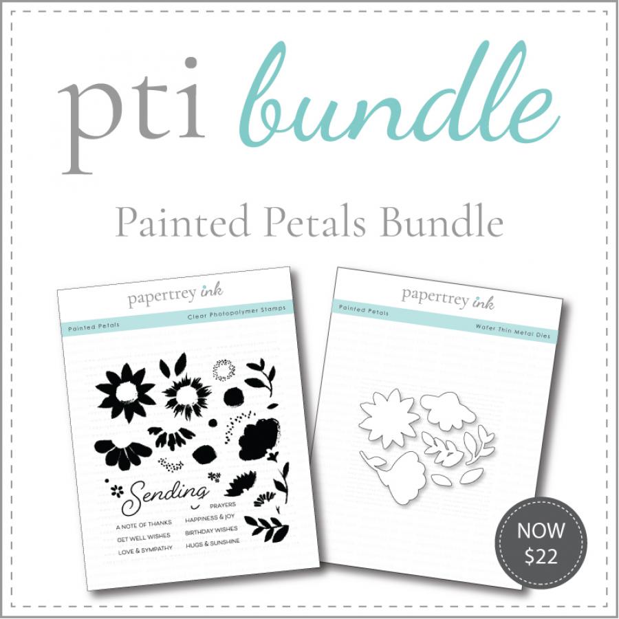 Painted Petals Stamp Set + Die Bundle