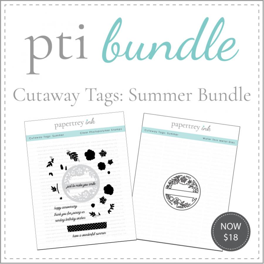 Cutaway Tags: Summer Stamp Set + Die Bundle