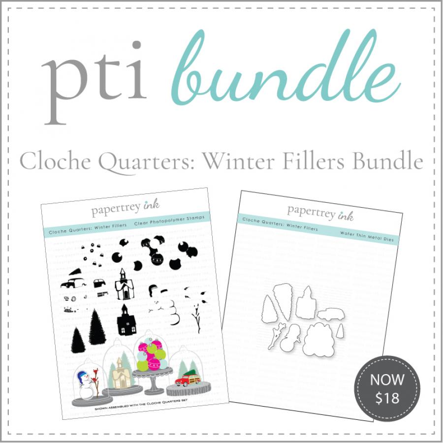 Cloche Quarters: Winter Fillers Stamp Set + Die Bundle
