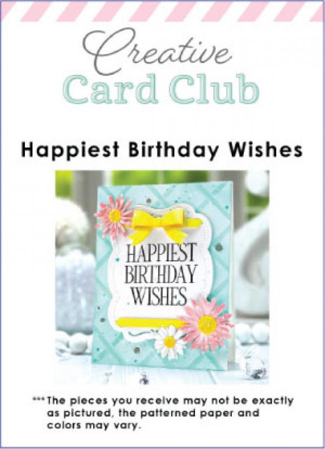 Creative Card Club - Happiest Birthday Wishes Card Kit
