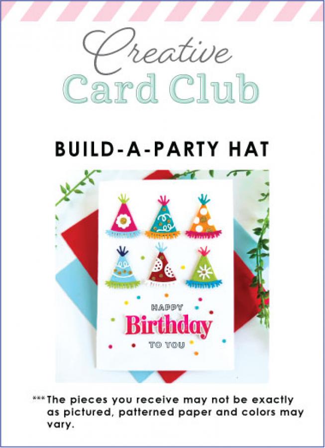 Creative Card Club - Build-A-Party Hat Card Kit