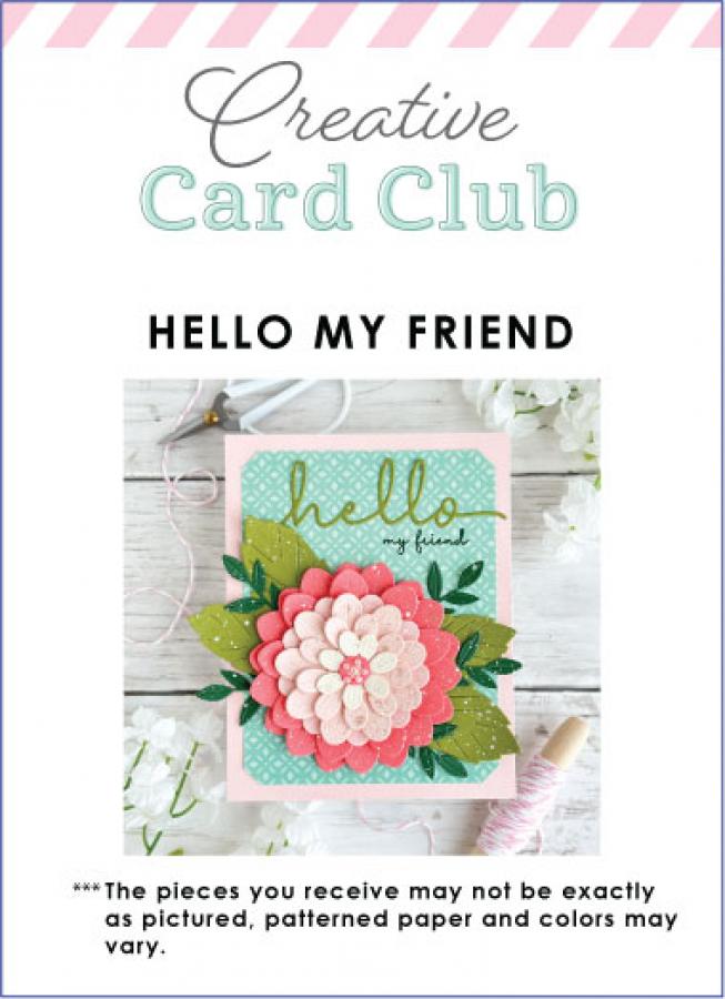Creative Card Club - Hello My Friend Card Kit