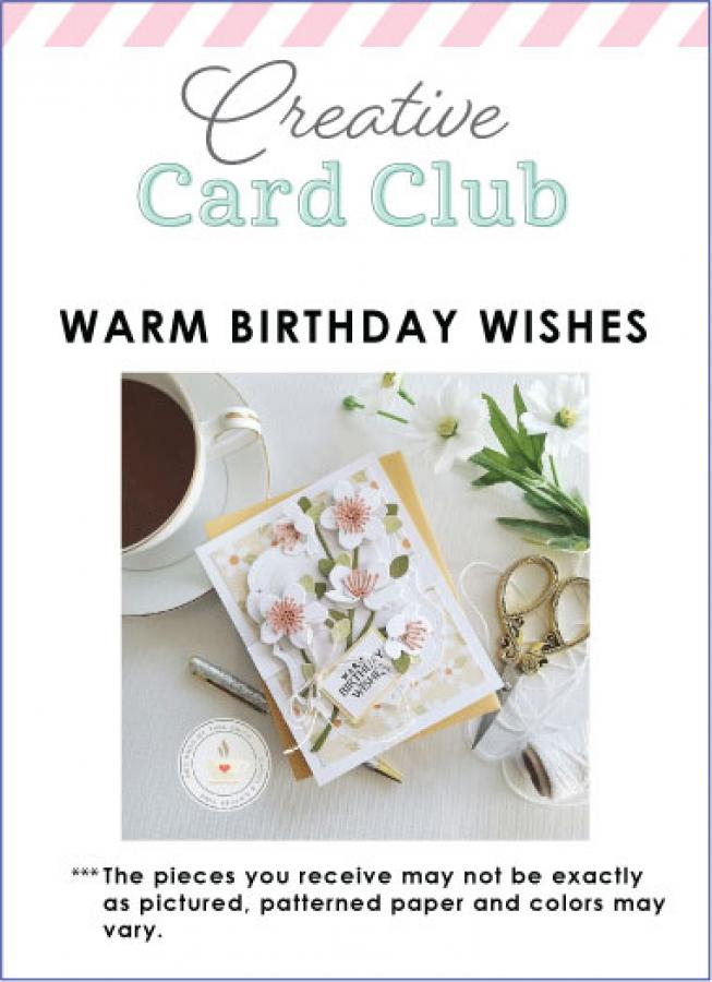 Creative Card Club - Warm Birthday Wishes Card Kit